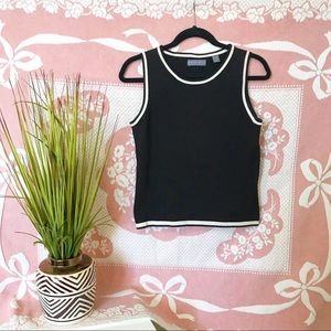 Kate Hill - sleeveless sweater crop top